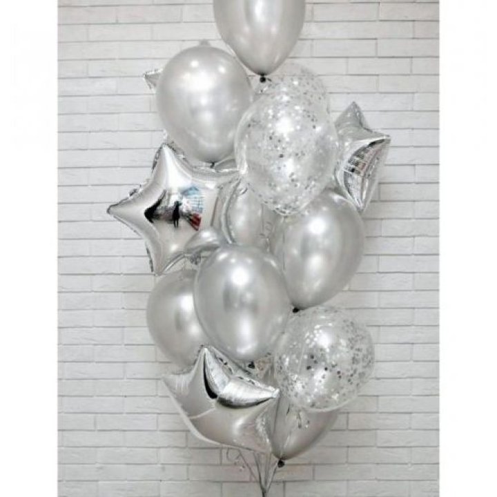 Фонтан шаров "Сильвер мун" в Балашихе