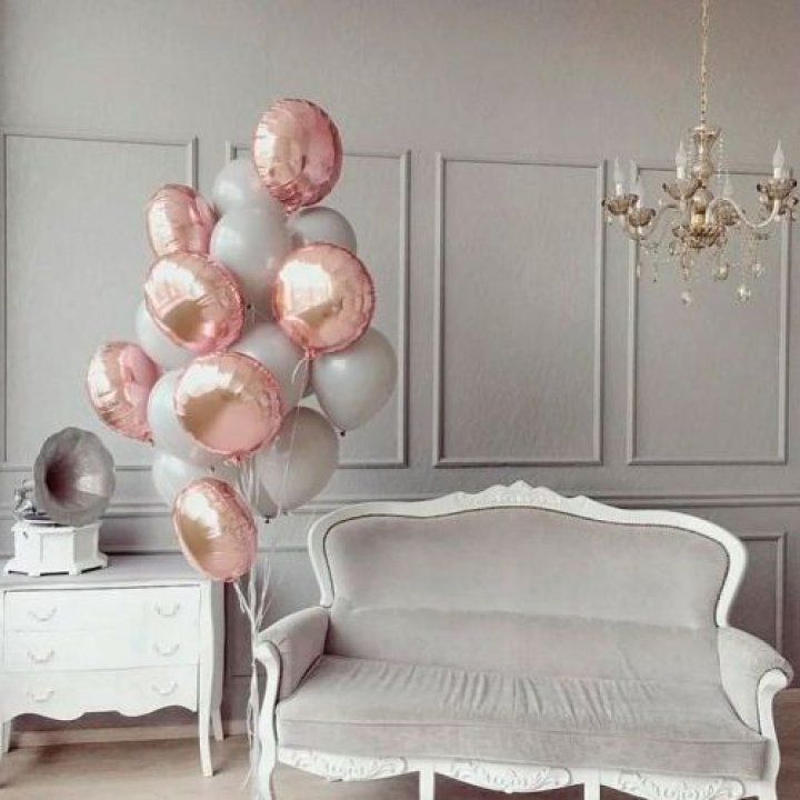 Фонтан шаров "Софт рози" в Балашихе