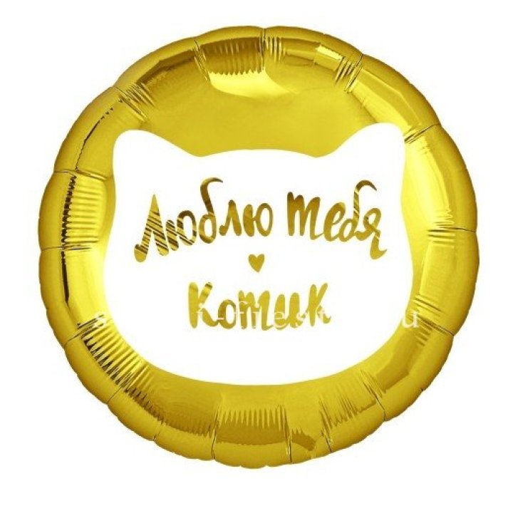 Фольгированный шар "Люблю тебя, Котик" в Балашихе