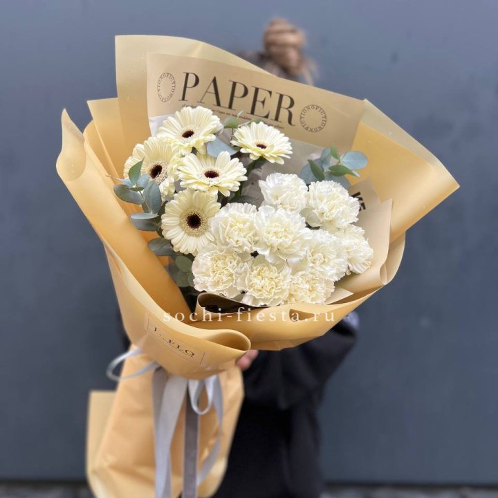  Букет с диантусами и герберами в Балашихе