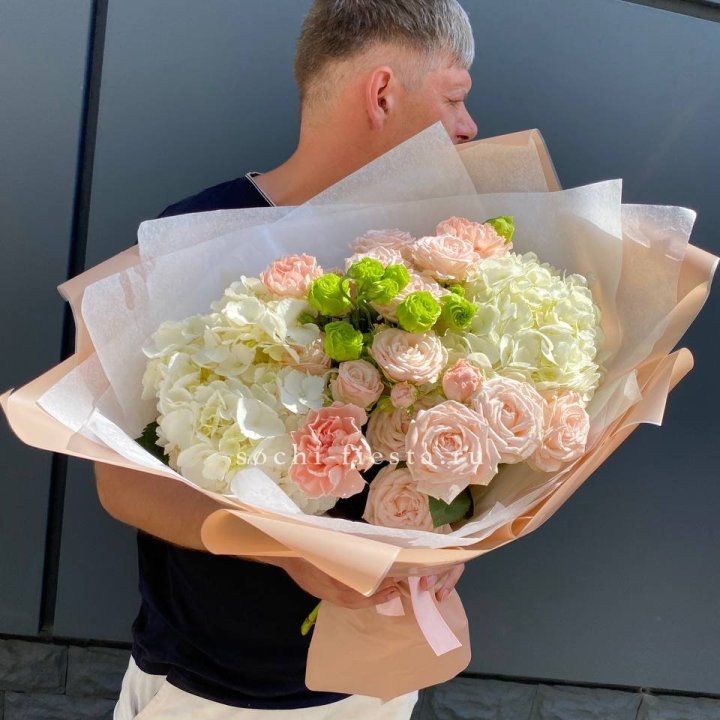 Авторский букет "Нежный крем" в Балашихе