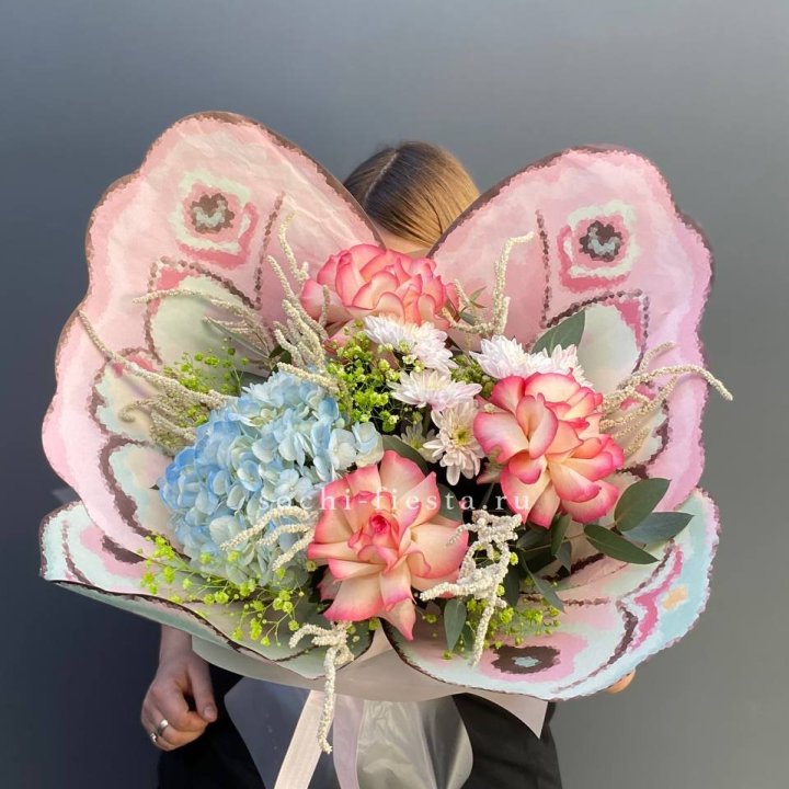 Дизайнерский букет бабочка №5 в Балашихе