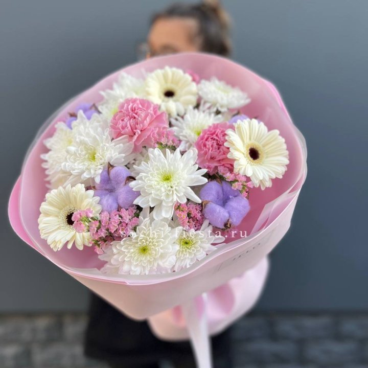 Букет цветов "Пинк спринг" в Балашихе