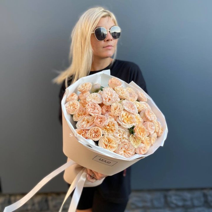 15 пионовидных роз №2 в Балашихе