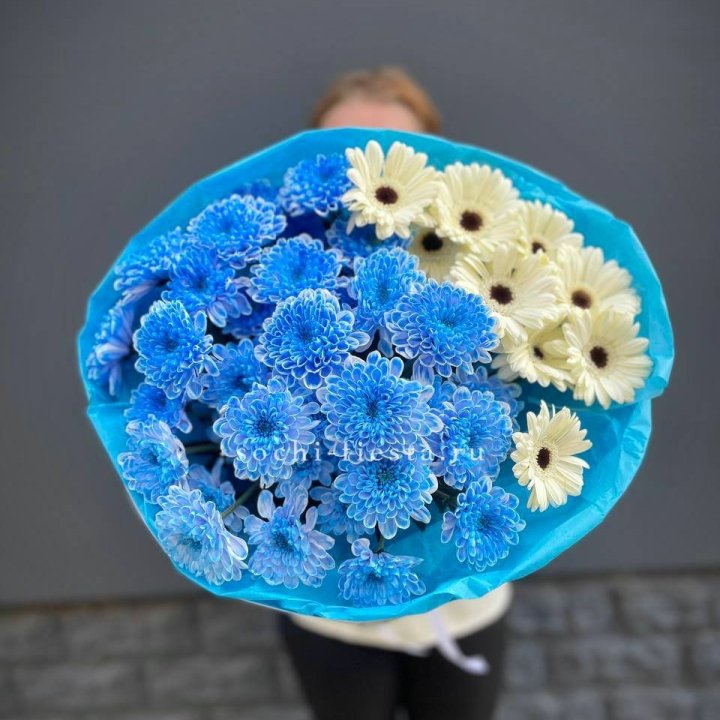 Букет хризантем и гербер в Балашихе