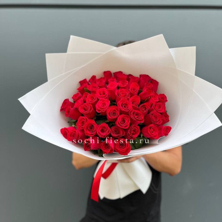 51  красная роза в Балашихе