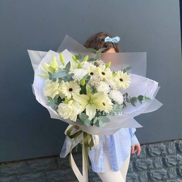 Букет с лилией и герберой в Балашихе