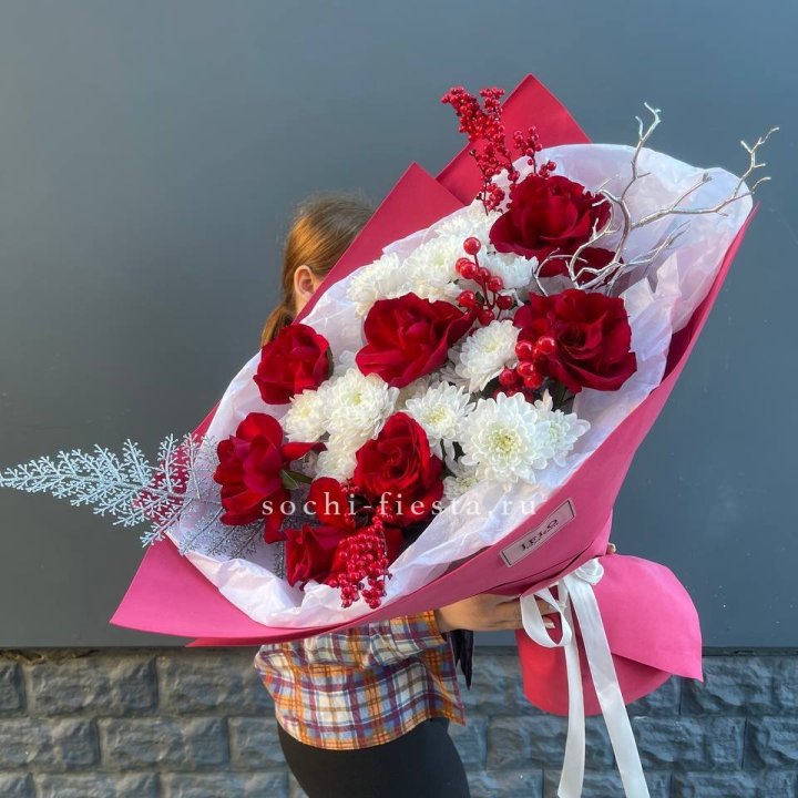 Букет "Яркая зима" в Балашихе