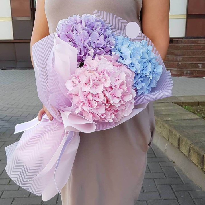 Букет гортензий "Пуф" в Балашихе