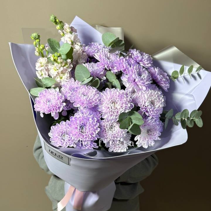 Дуо хризантема и маттиола в Балашихе