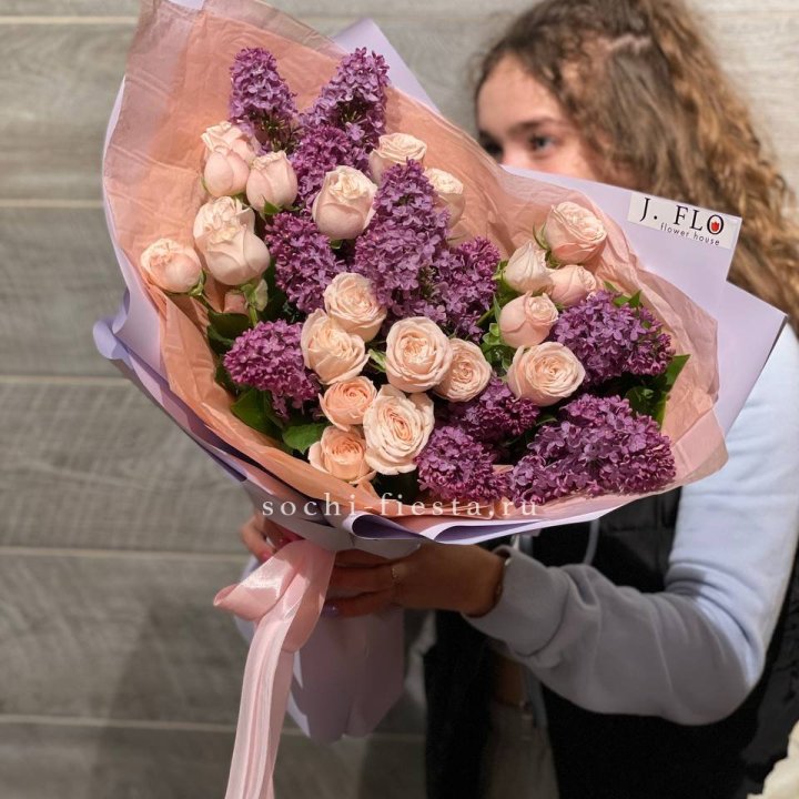 Букет "Лиловая весна" в Балашихе
