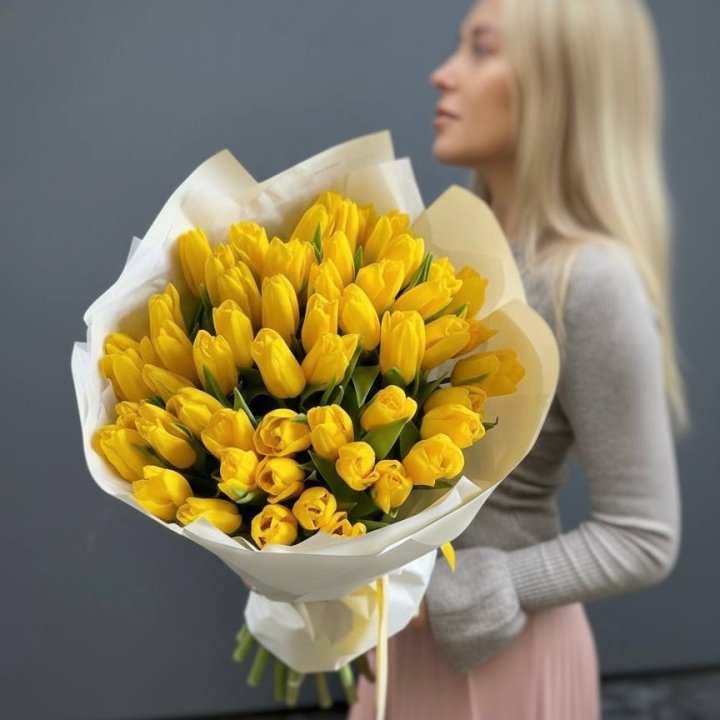51 желтый тюльпан в Балашихе