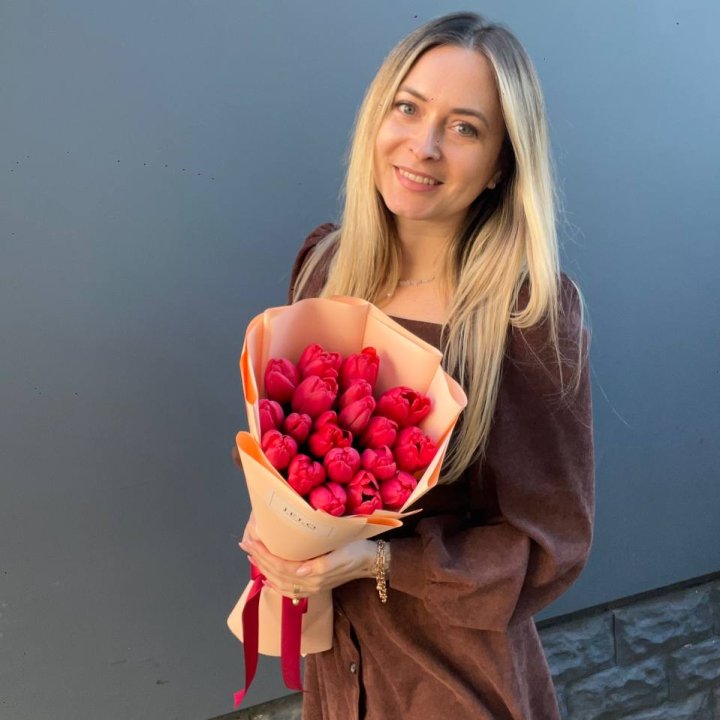  19 красных тюльпанов в Балашихе