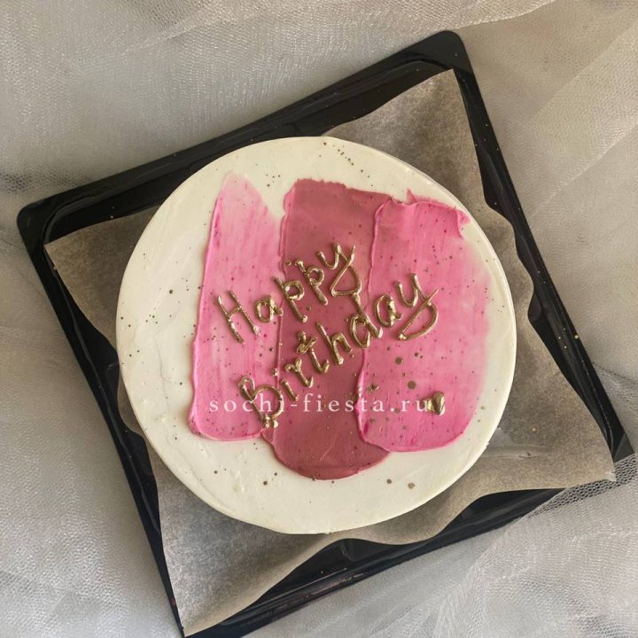 Бенто-торт "С днём рождения" пастель в Балашихе