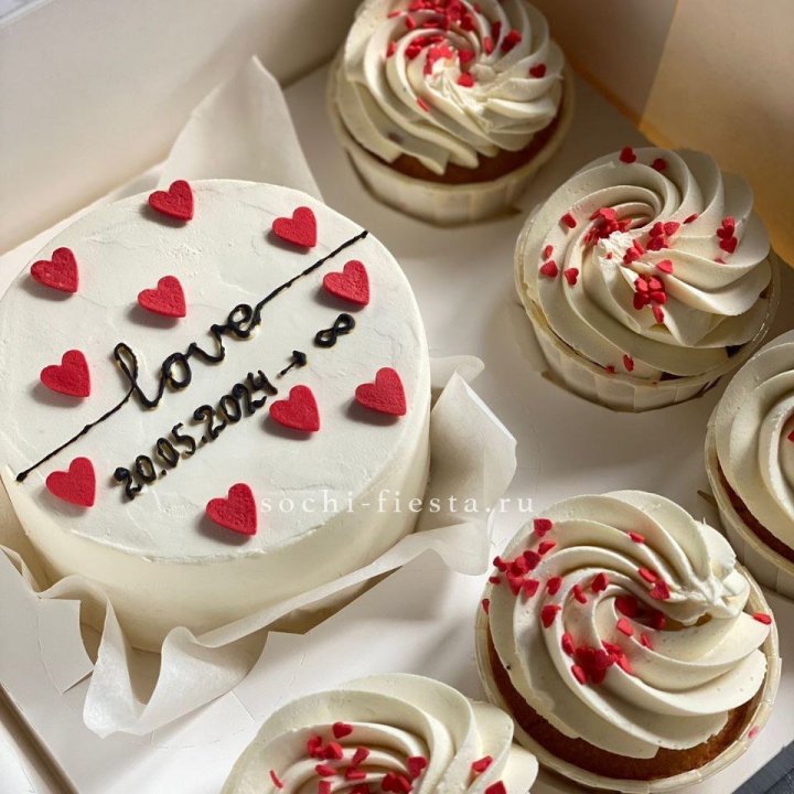 Капкейки и бенто-торт "Любимые" в Балашихе