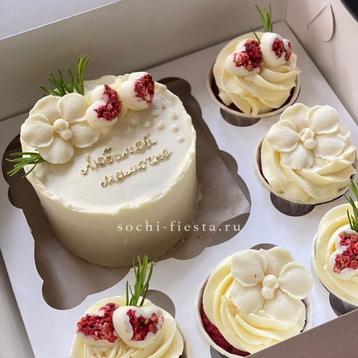 Капкейки и бенто-торт "Мамочке" в Балашихе