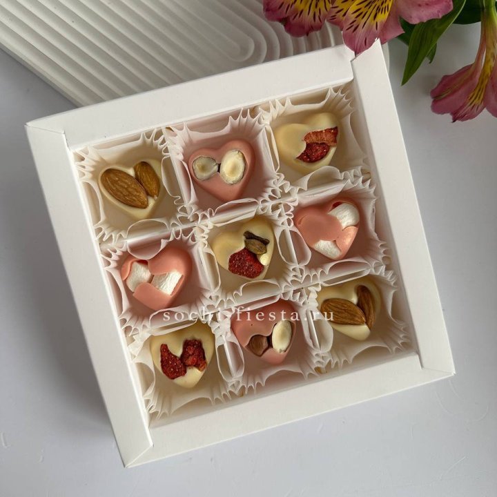 Набор конфет из бельгийского шоколада Сердца в Балашихе