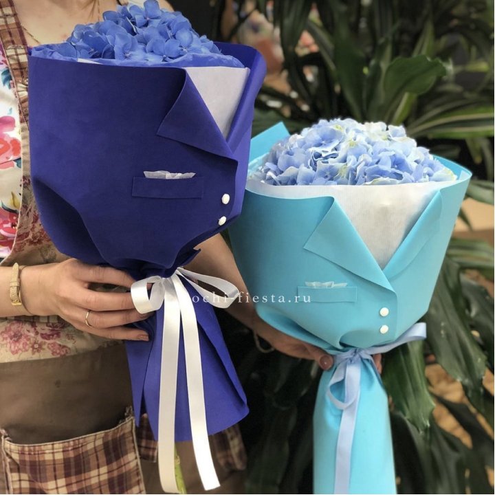 Букет с гортензией с пиджаком в Балашихе