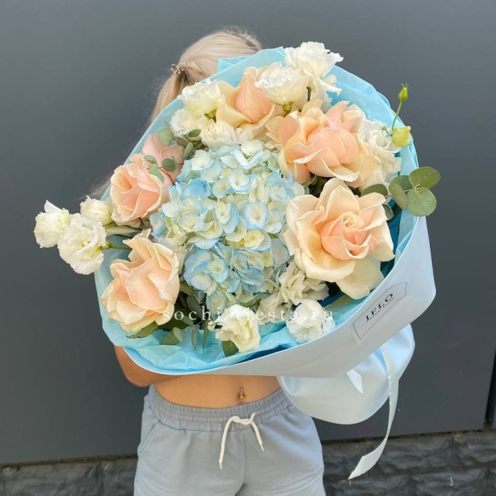 Сборный букет "Голубой закат" в Балашихе