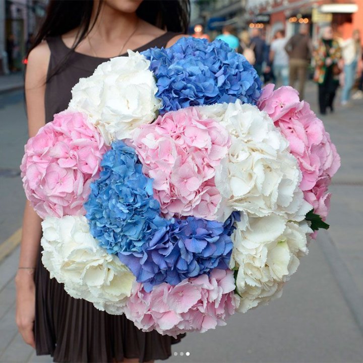 Букет гортензий "Инь-Янь" в Балашихе