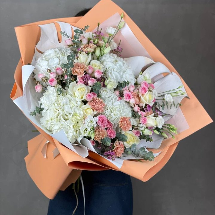 Макси-букет кремовый в Балашихе