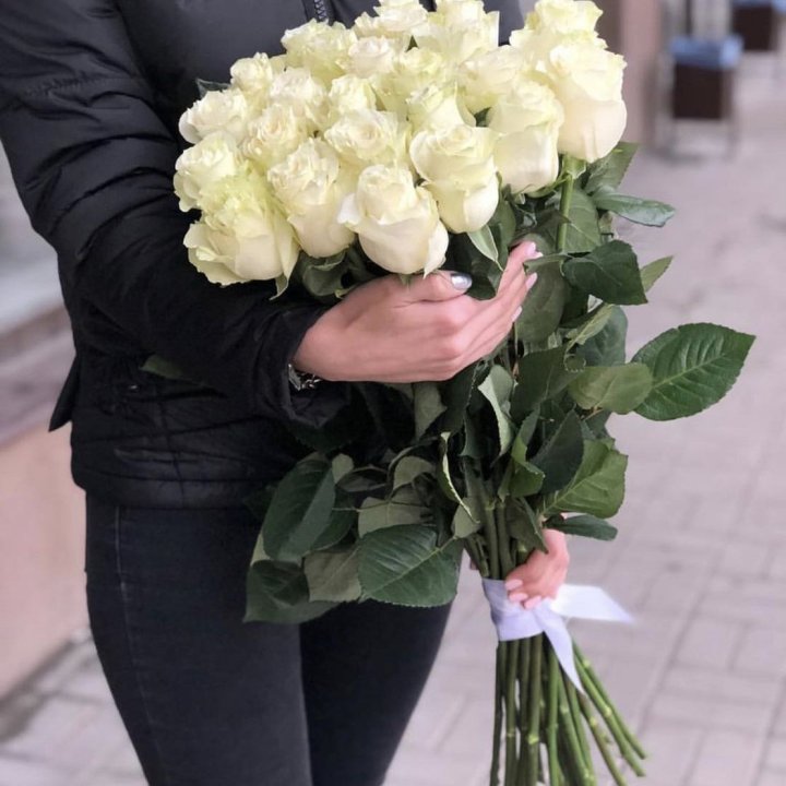 Голландские розы белые в Балашихе
