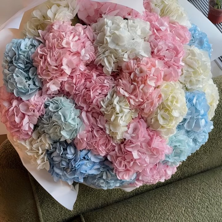 Букет гортензий микс в Балашихе