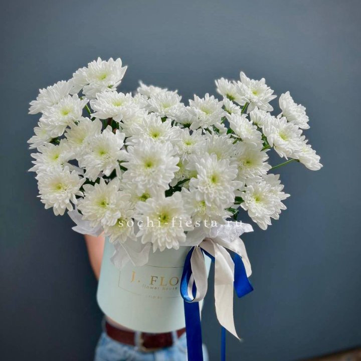 Коробка с хризантемами №3 в Балашихе