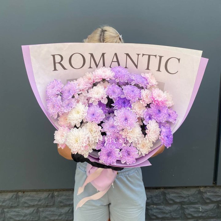 Букет сиреневых хризантем в Балашихе