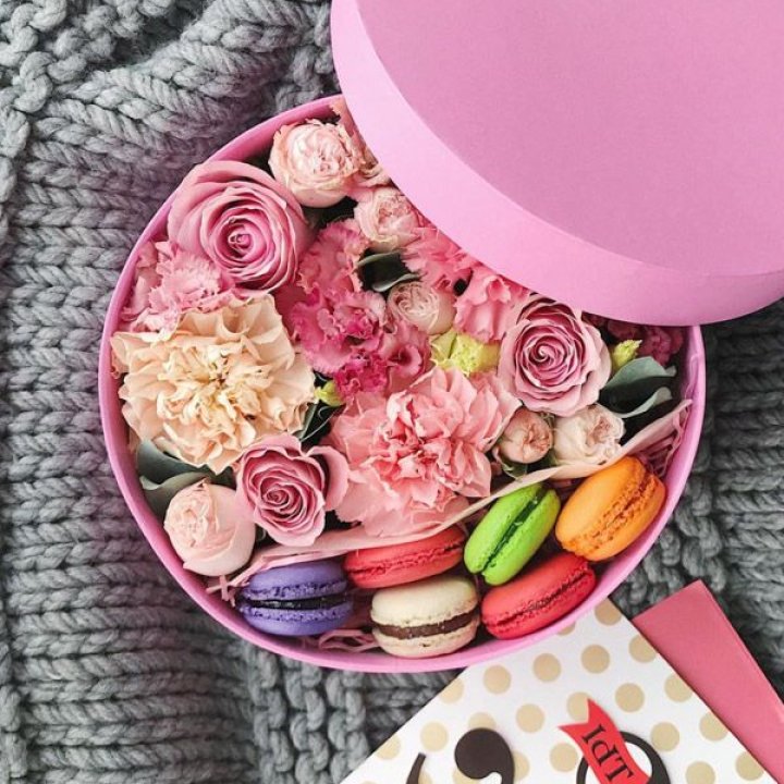 Цветочный бокс пинк в Балашихе