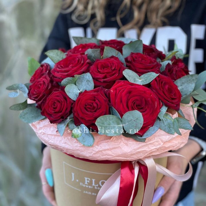 21 Красная роза в боксе №1 в Балашихе