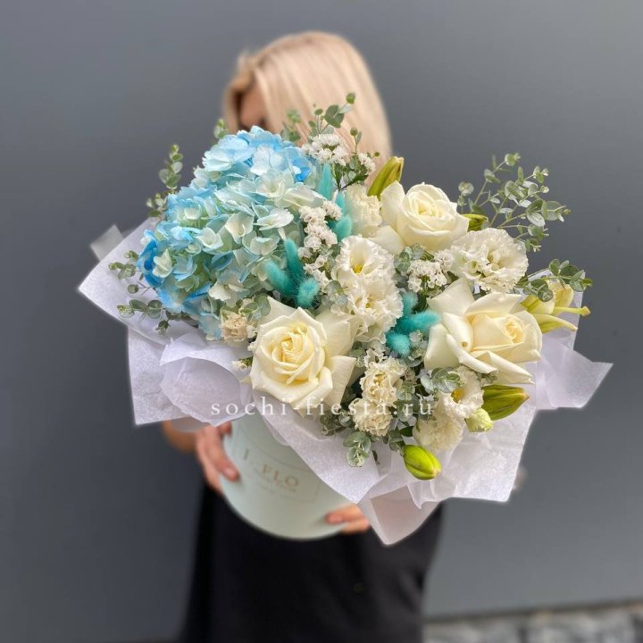 Цилиндр в голубых оттенках №1 в Балашихе