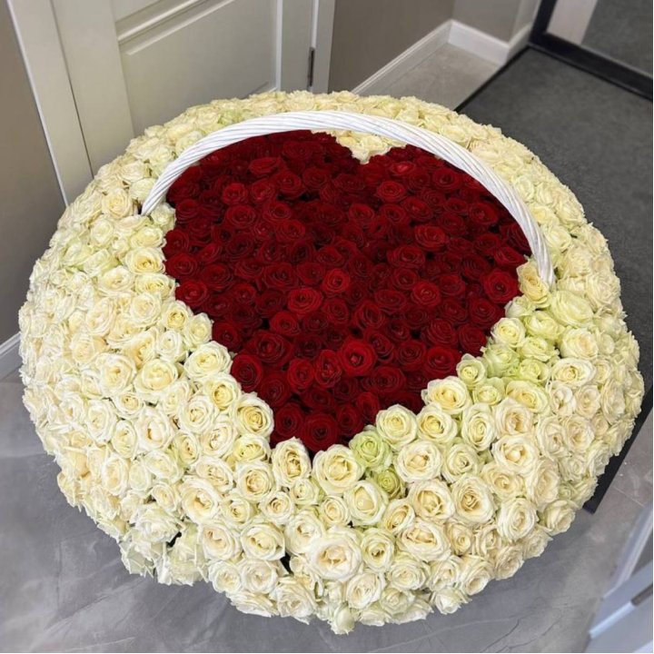 501 роза сердце в Балашихе