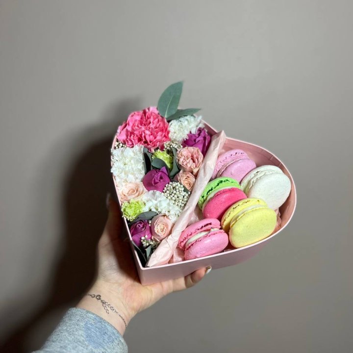 Дуо цветы и макаронсы в Балашихе