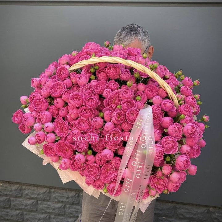 Корзина роз Мисти Баблс 151 в Балашихе