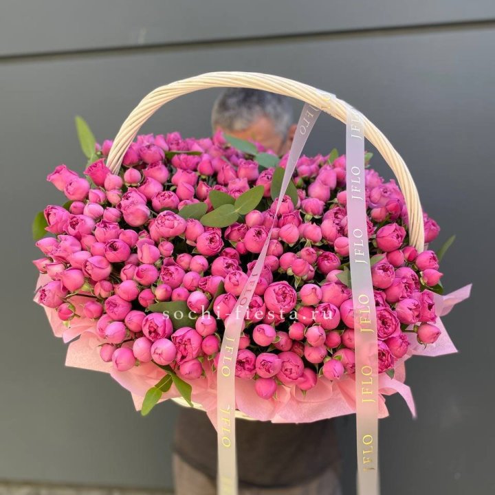 Корзина роз Мисти Баблс 101 в Балашихе