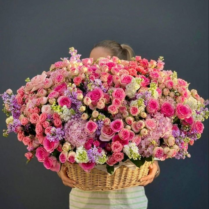 Цветочная корзина гигант №5 в Балашихе
