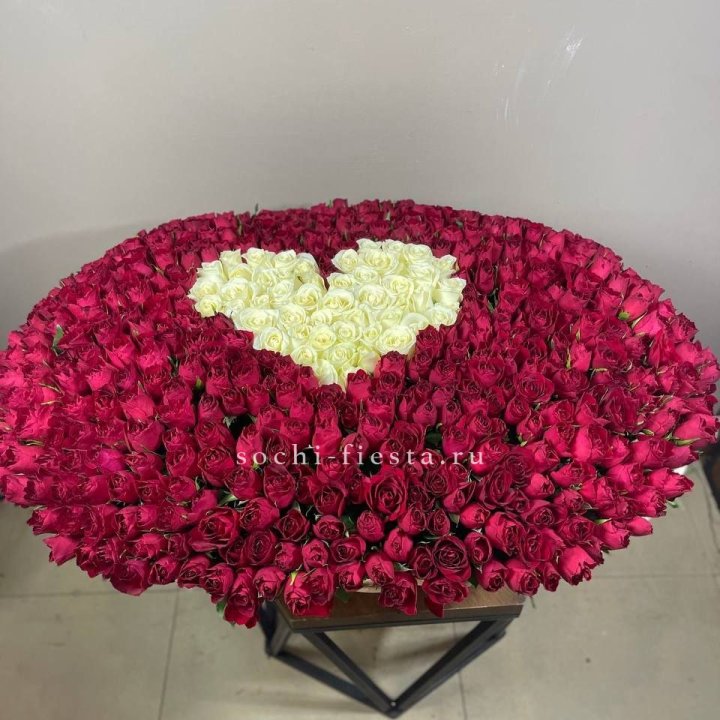 501 роза в корзине в Балашихе