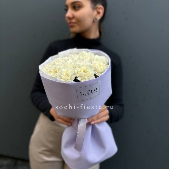 Букет белых диантусов в Балашихе