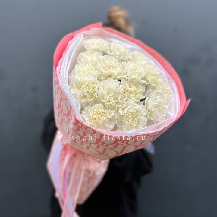 Белые диантусы №2 в Балашихе