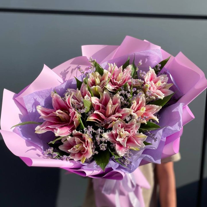 Букет пионовидных лилий №4 в Балашихе