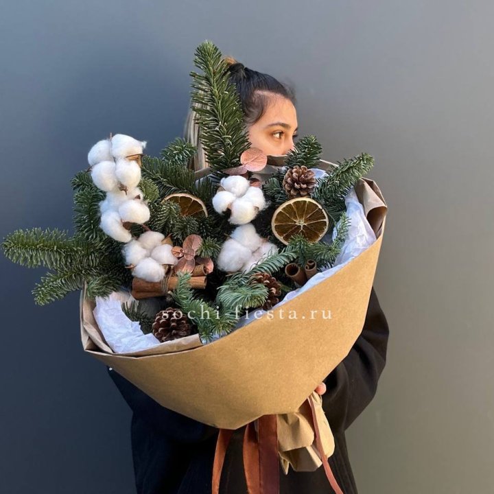 Зимний букет с нобилисом в Балашихе