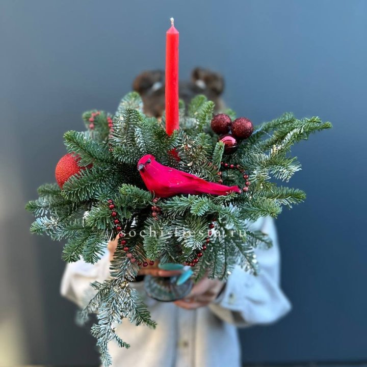 Новогодняя композиция в бокале в Балашихе