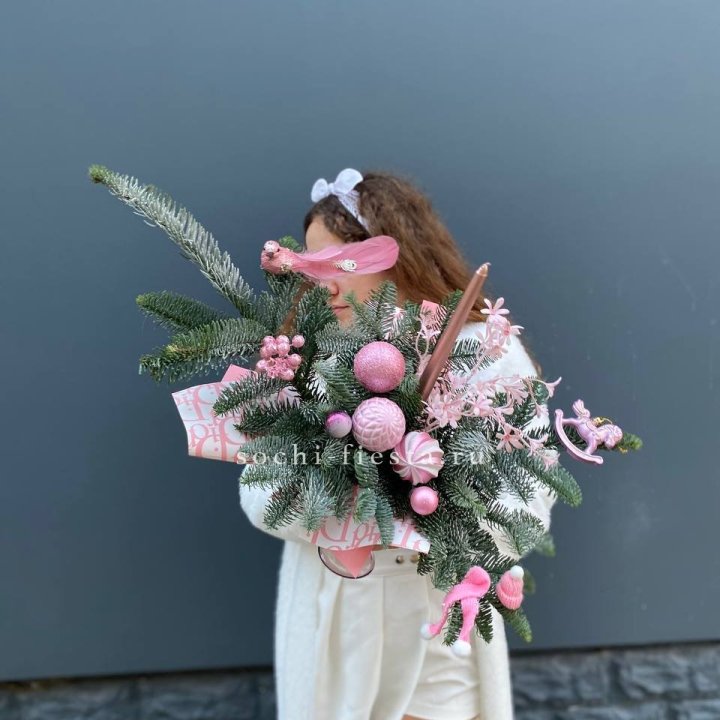 Композиция бокал розовый в Балашихе