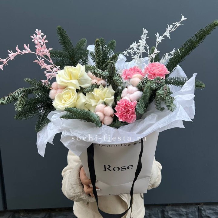 Цветочная сумка с нобилисом в Балашихе