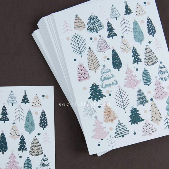 Открытка к букету "Елки" в Балашихе