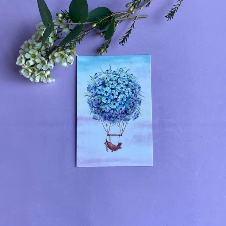 Открытка к букету "Флоростат" в Балашихе