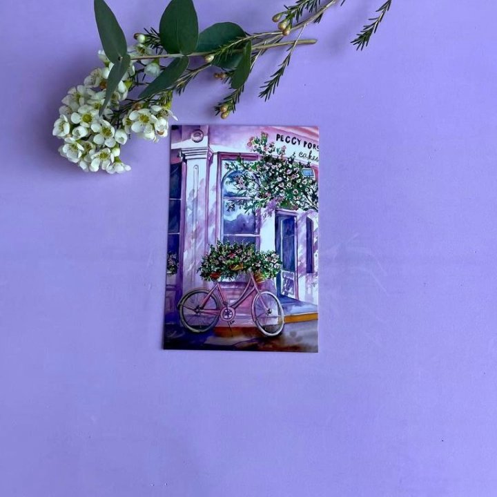 Открытка к букету "Розовый" в Балашихе