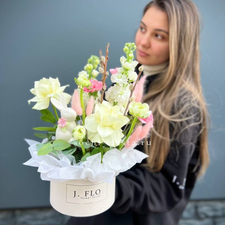 Цветочный бокс "Пасхальная композиция" в Балашихе