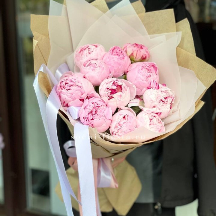 11 пионов в оформлении в Балашихе